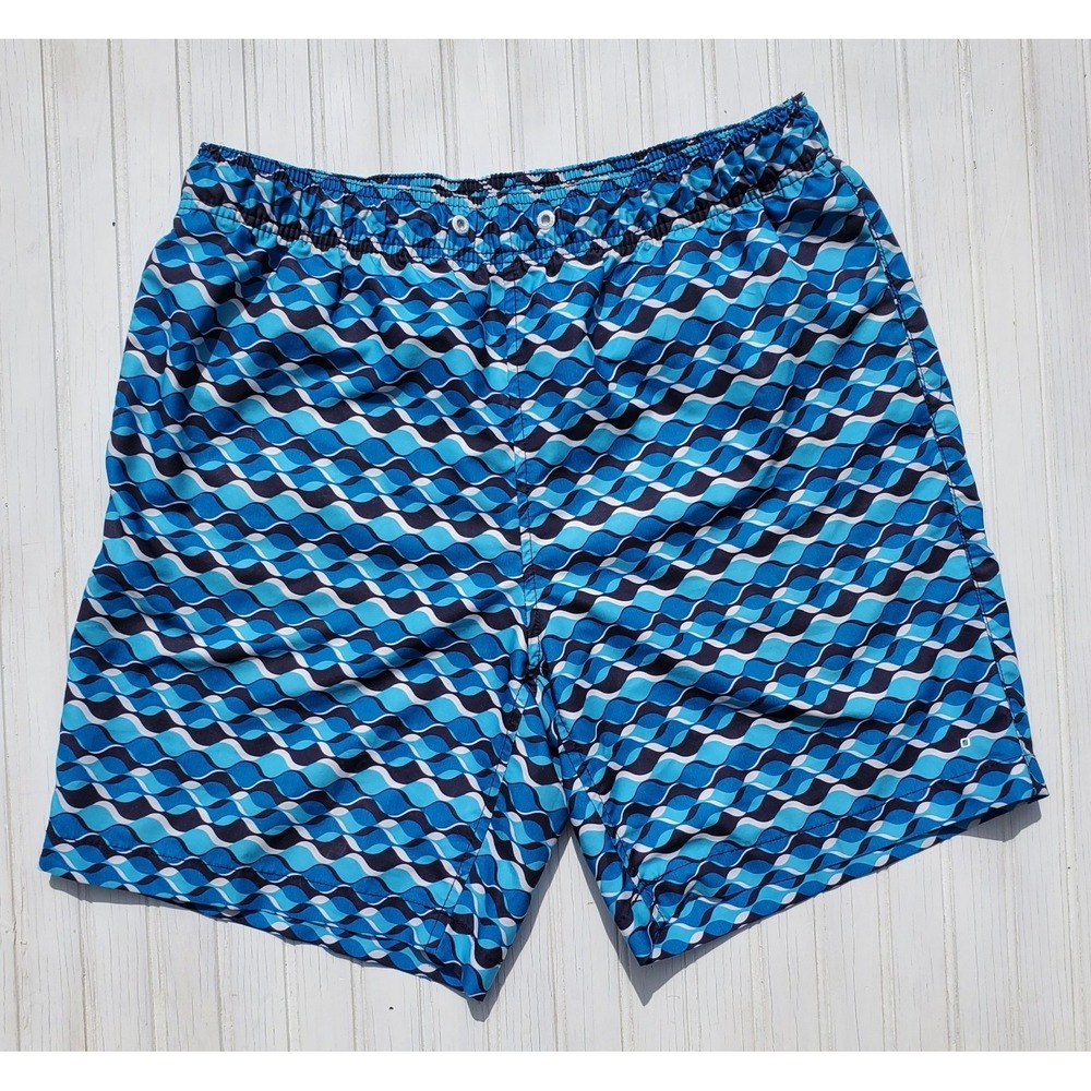 Speedo Mens Swim Trunks‎ Blue Mesh Liner 3 Pockets Medium 7" Inseam Surf